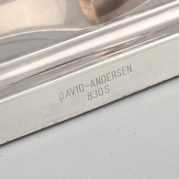 KANDELABER, silver, David Andersen, 1900-talets andra hälft.