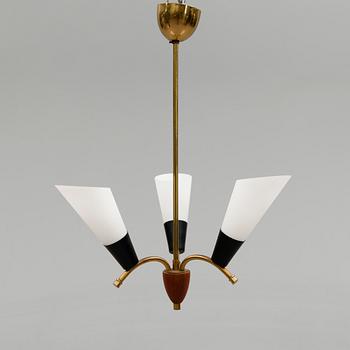 TAKLAMPA, 1900-talets mitt. Höjd 55 cm.