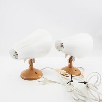 Uno & Östen Kristiansson, wall lamps a pair Luxus late 20th century.