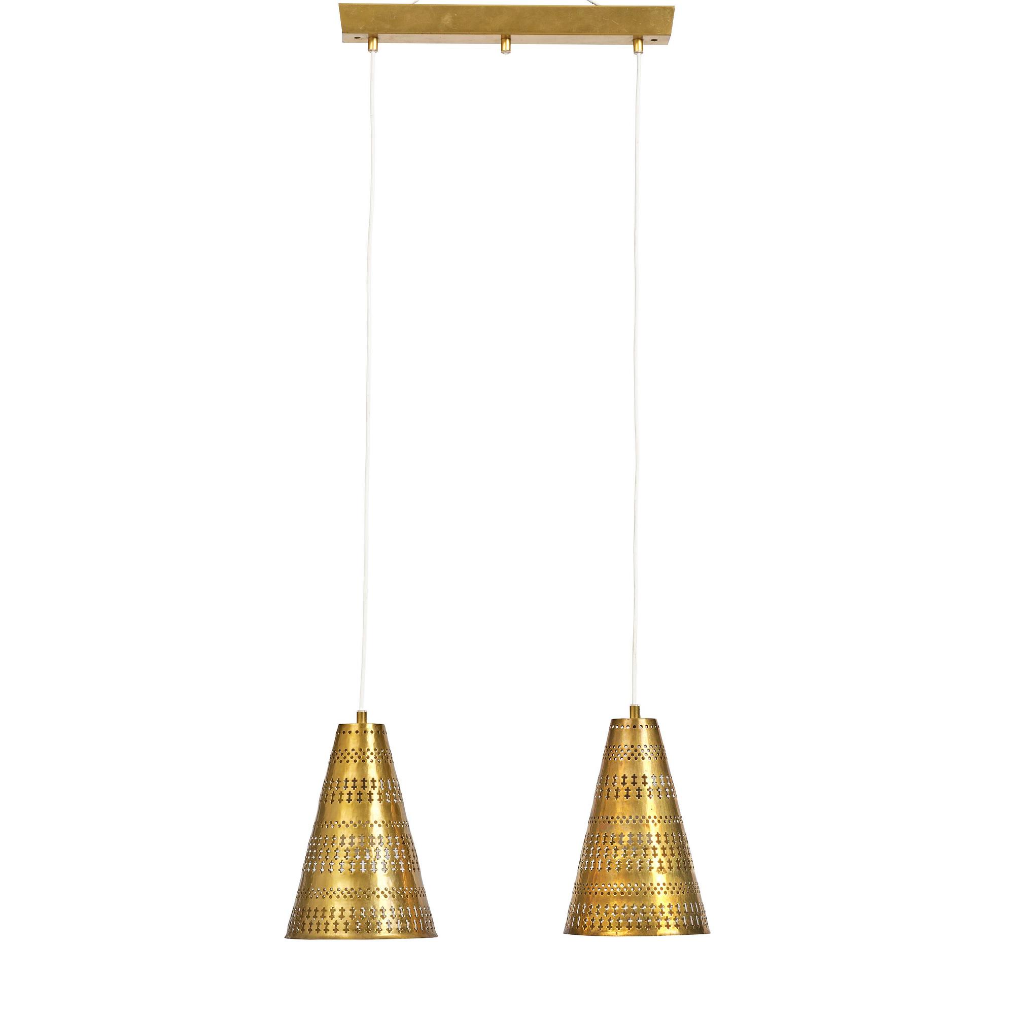 Hans Bergström, taklampa, modell 70, ateljé Lyktan, Åhus, 1950-tal.