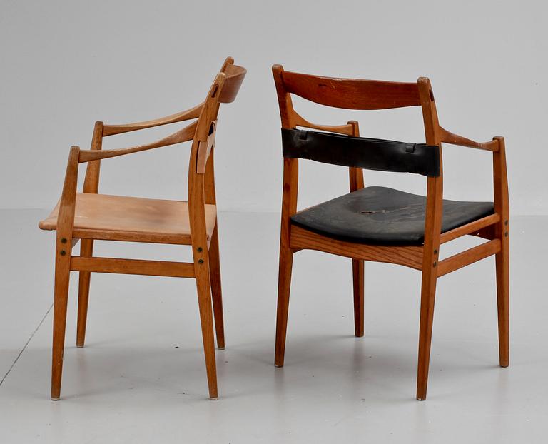 KARMSTOLAR, 2 st. Design: Yngve Ekström för Swedese, 1960-tal.