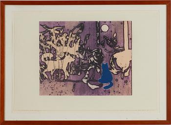 Ernst Billgren, "Blå katt".