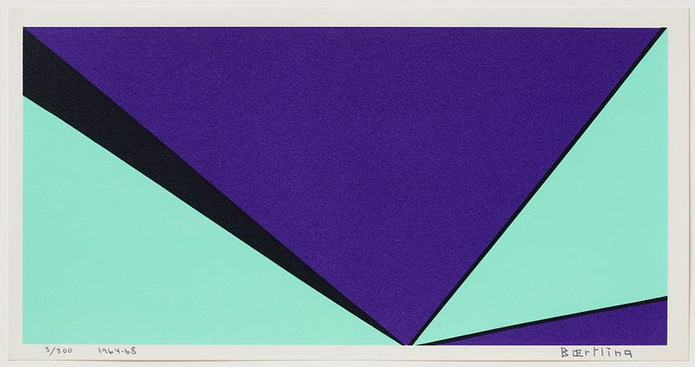 Olle Baertling, silkscreen in colours, 1964-68, signed 3/300.