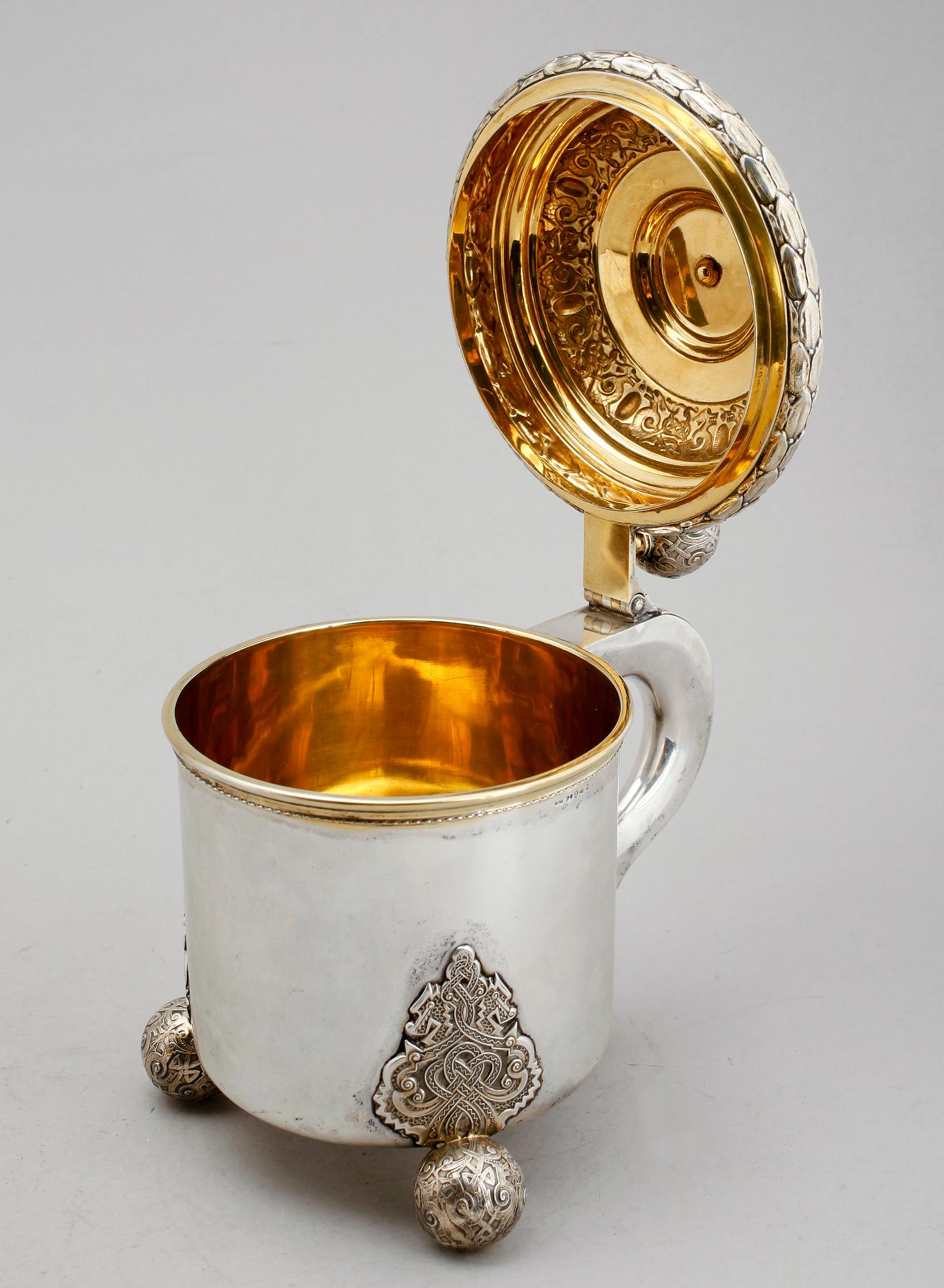 STOP, silver, CG Hallberg, Stockholm 1934. Vikt ca 856 g.