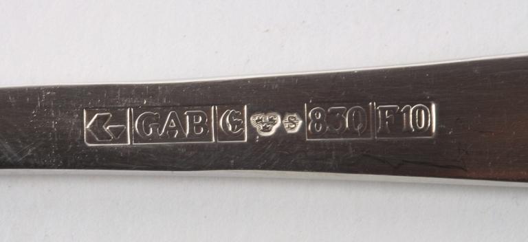 BESTICKSUPPSÄTTNING, 45 delar, silver, "Rosenholm".
