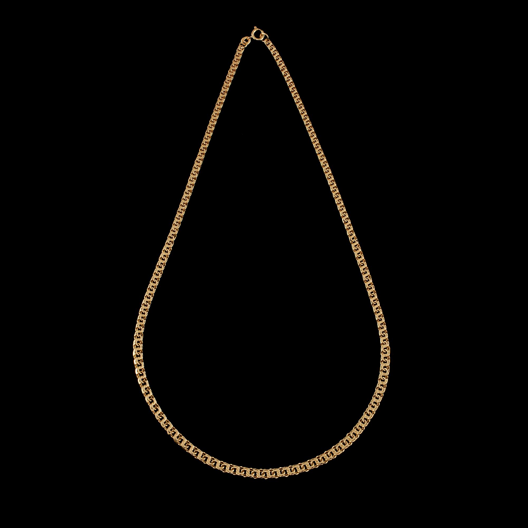 HALSKEDJA, 18k guld, importstämplad, 1931. Vikt 15 g.