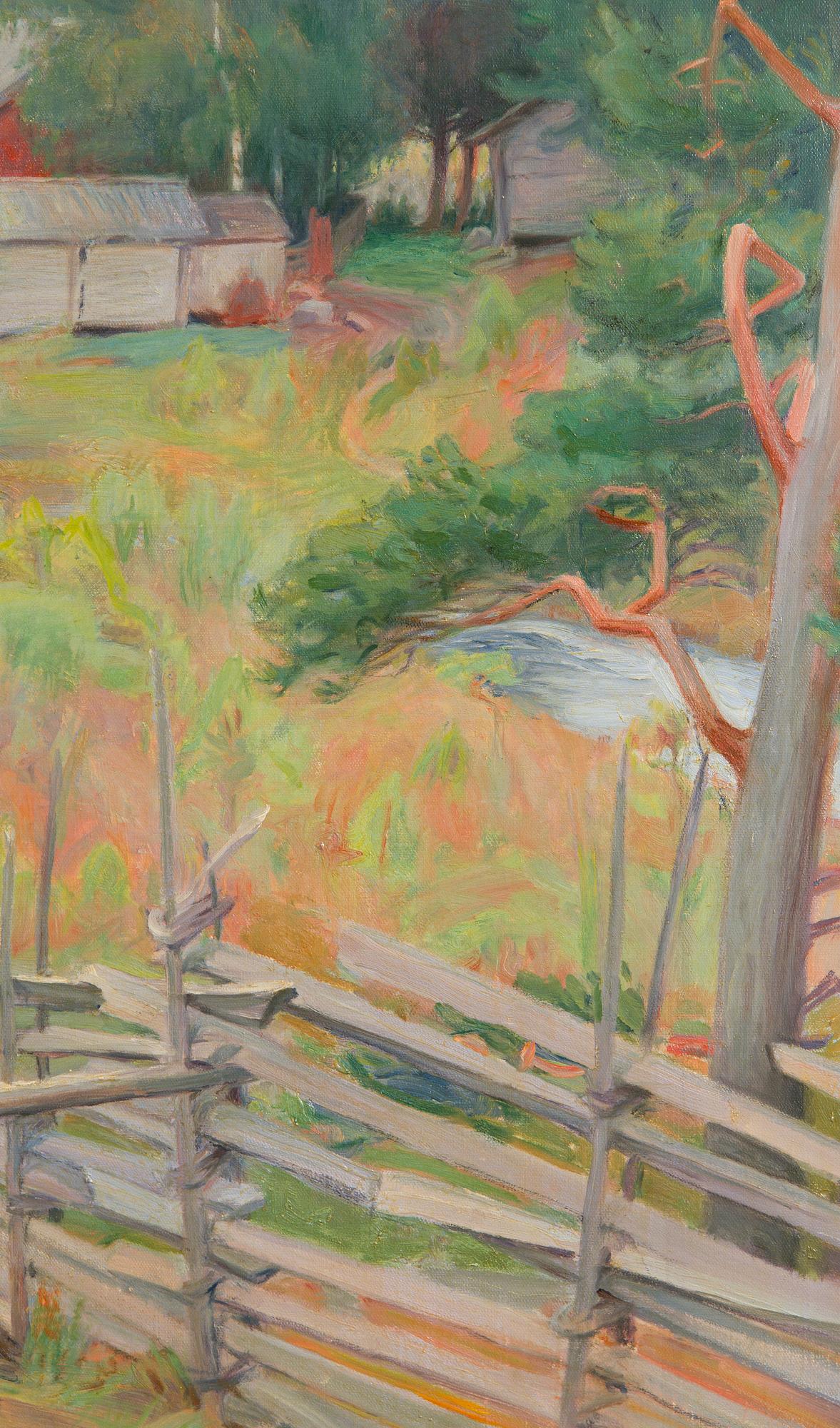 Albert Gebhard, The Farm Behind the Fence.