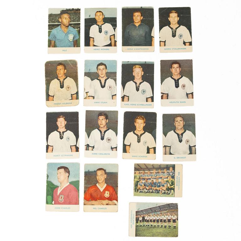 Samlar bilder, Alfabilder från fotbolls-VM 1958.
