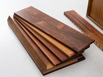 Poul Cadovius, Shelving system, “System Cado”, Royal System, Denmark, 1960s.