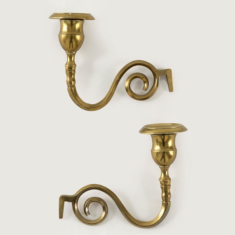 SPEGELLAMPETT, Gustaviansk, med Stockholms hallstämpel. 1700-talets slut.