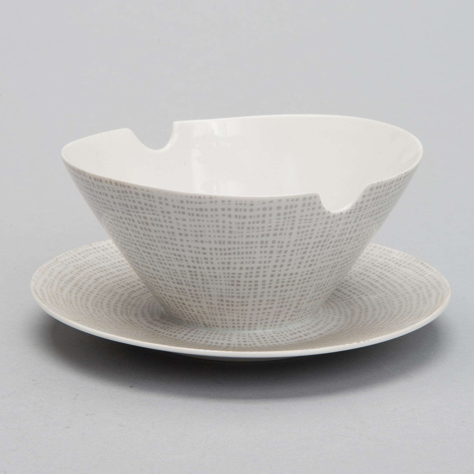 MATSERVIS, 78 delar, porslin, " Form 2000", Richard S. Latham & Raymond Loewy, Rosenthal 1900-talets mitt.