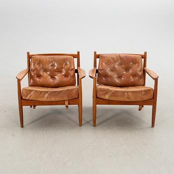 Ingemar Thillmark, armchairs, a pair, "Läckö", OPE Möbel. 1960s.