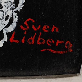 SVEN LIDBERG, olja på pannå, signerad.