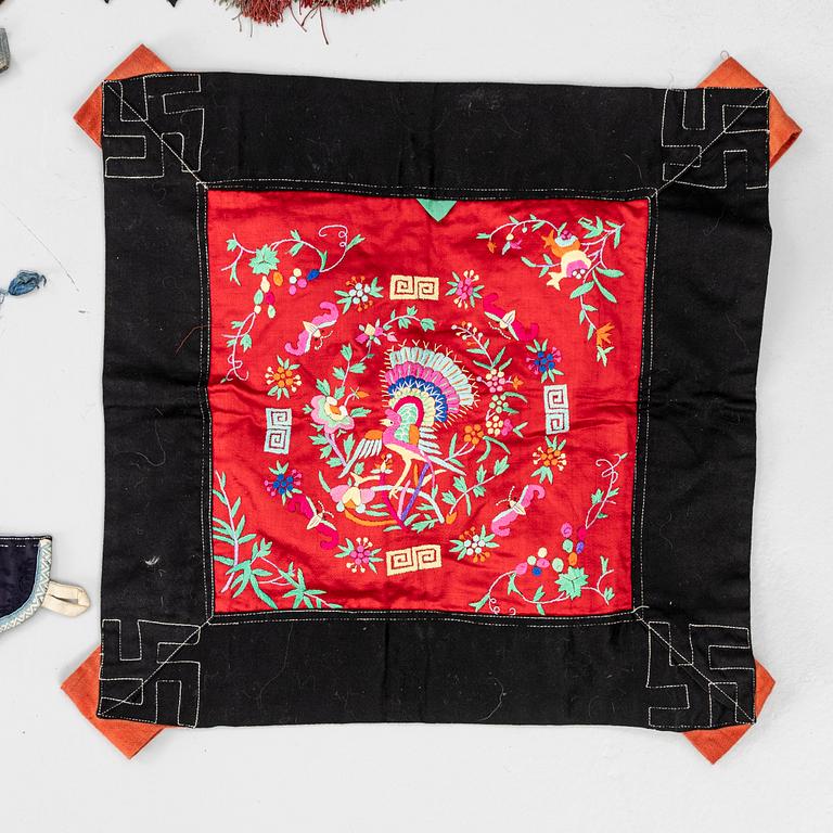 A group lot of Chinese textiles, late Qing dynasty/early 20th century.