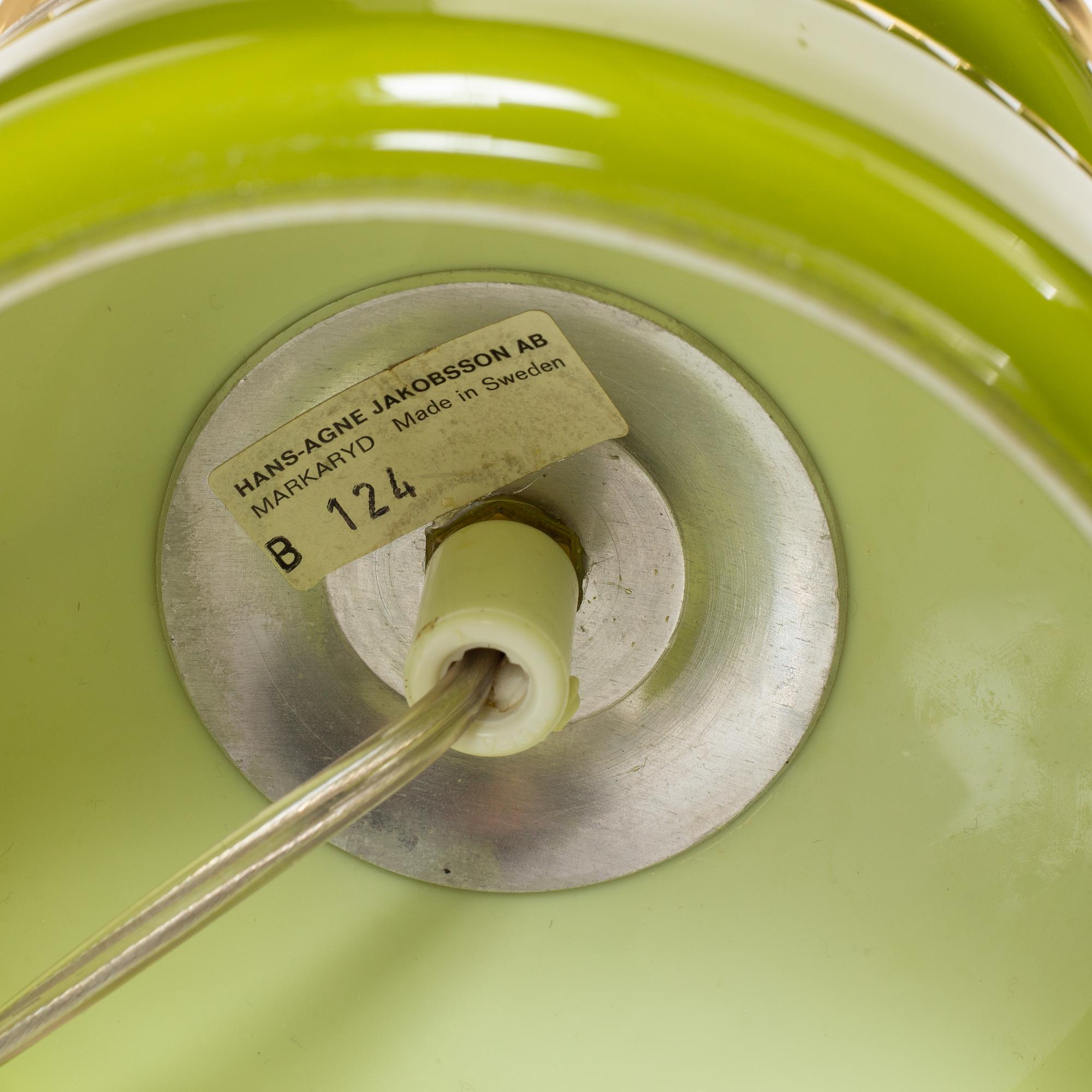 Hans-Agne Jakobsson, bordslampor, ett par, modell B124, Hans-Agne Jakobsson AB, Markaryd, 1900-talets andra hälft.