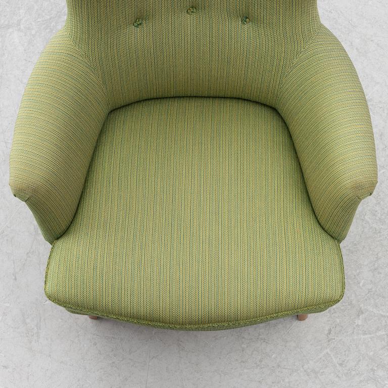 Carl Malmsten, a 'Farmor' armchair, AB O.H. Sjögren, Tranås, 1986.