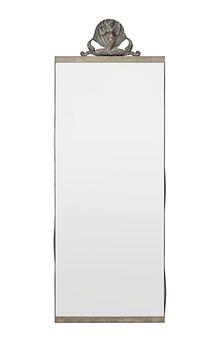 A Swedish Grace pewter mirror, Ystad Metall 1938.