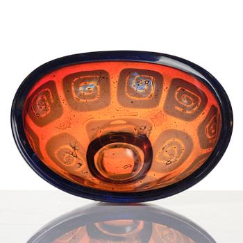 Sven Palmqvist, a ravenna glass bowl, Orrefors 1951, no 166.