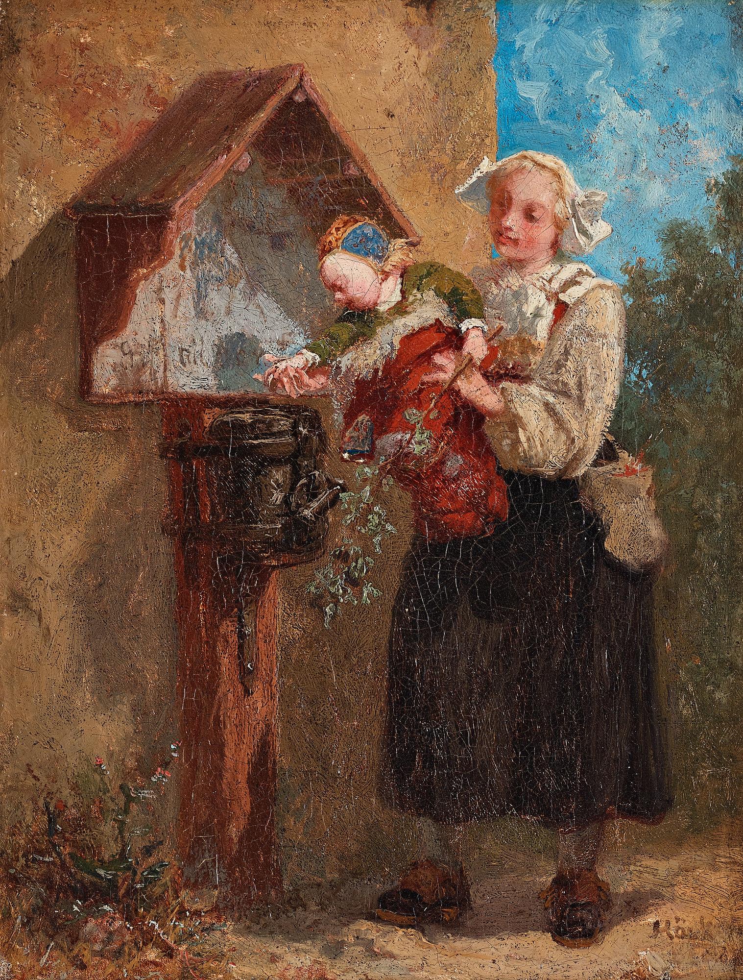 Johan Fredrik Höckert, ”Fattigbössan” (The mite box).
