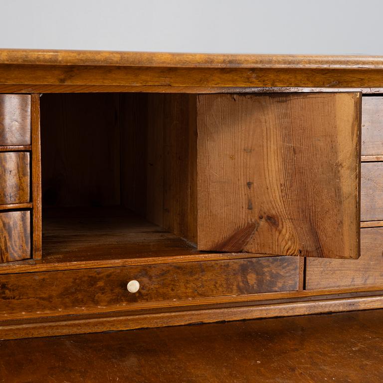 A birch-veneered dresser, second half of the 19th century.