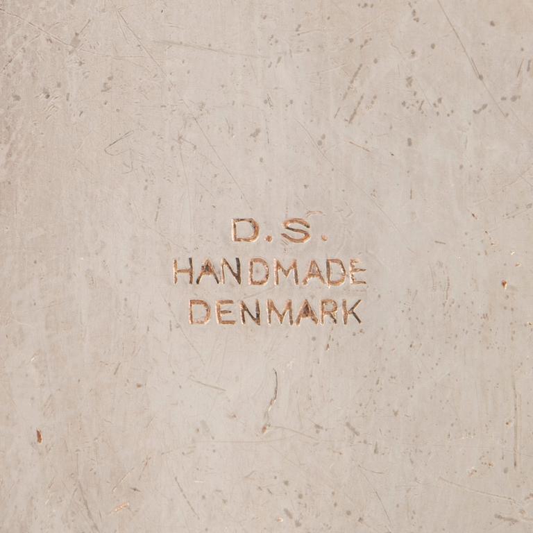 HALSRING, med HÄNGE, D.S Denmark, silver med sodalit.