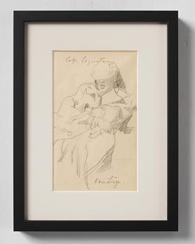 Lotte Laserstein, Sittande man med hatt.