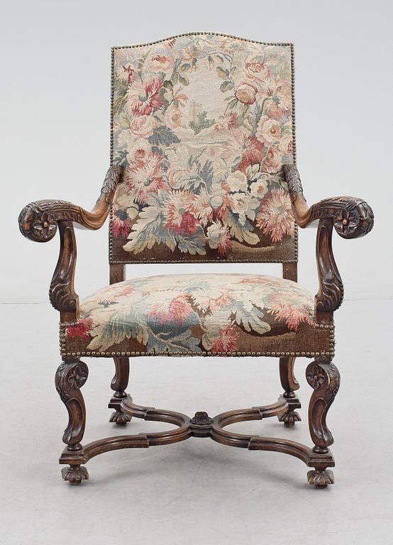 KARMSTOL, barockstil, omkring 1900.