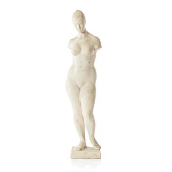 Gudmar Olovson, sculpture. Plaster. Unsigned. Height 59 cm, length 14 cm.