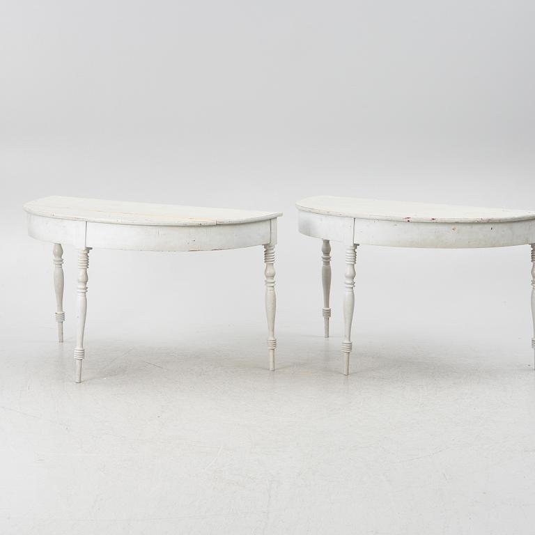 Matbord, 2 delar, 1800-tal.