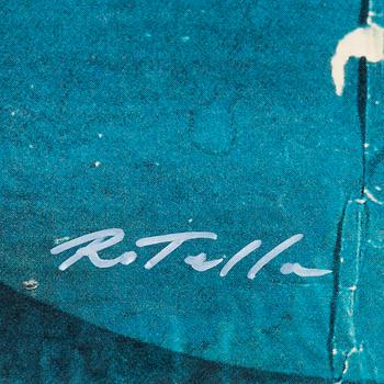 Mimmo Rotella, silkscreen in colours, collage, signed 100/100.