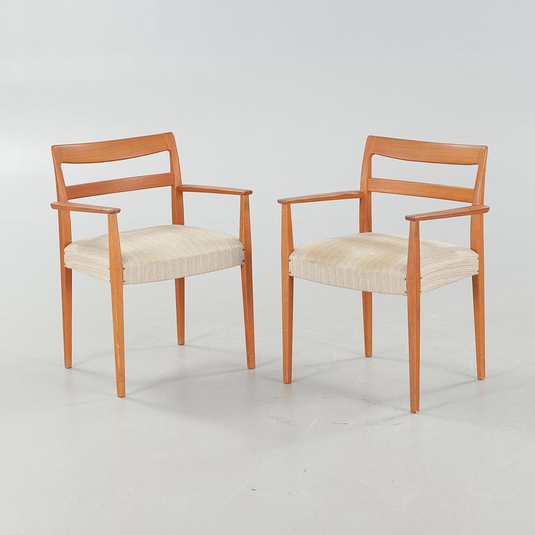 A pair of armchairs by Troeds, Bjärnum, Sweden, third quarter of the 20th century.