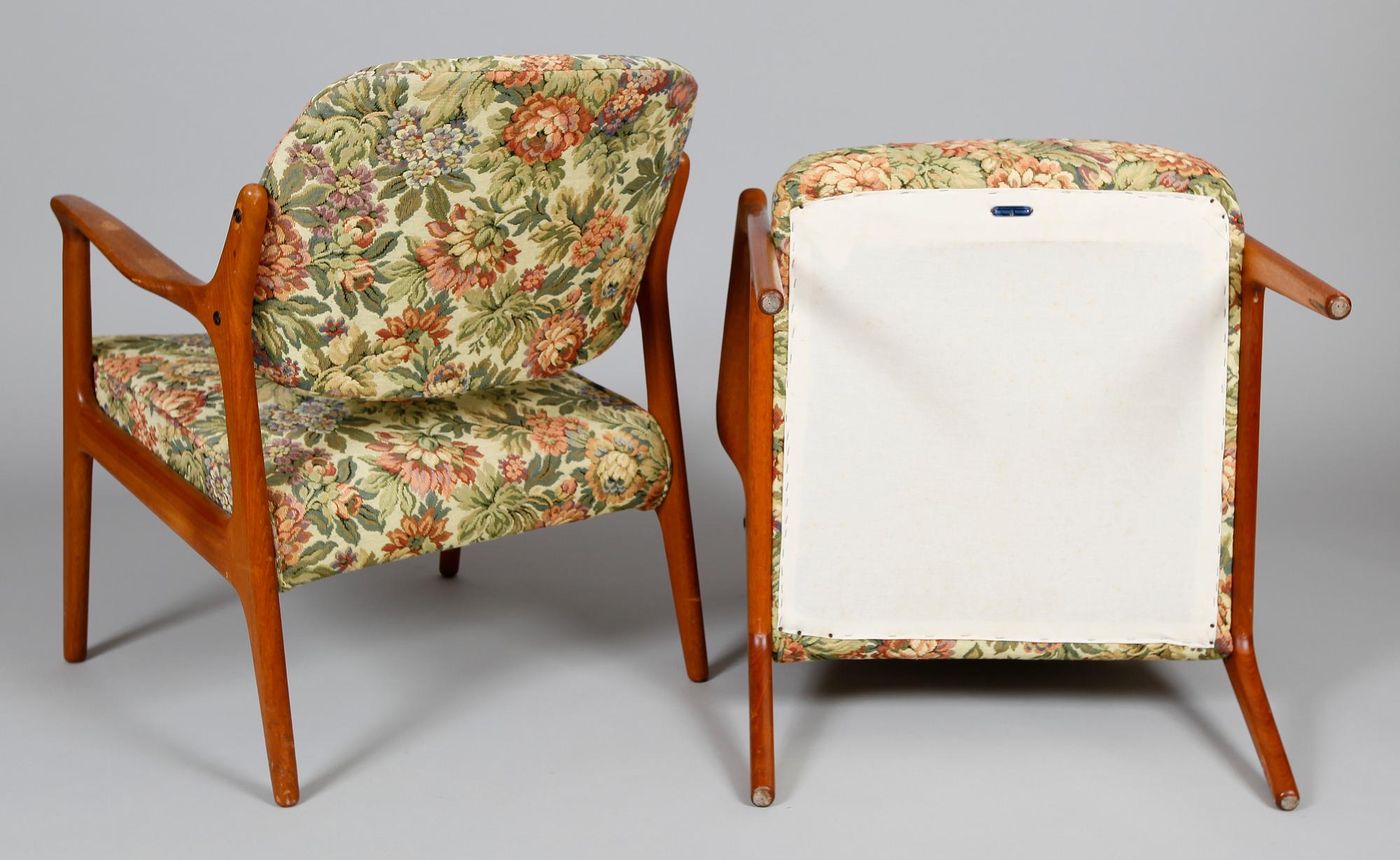 KARMSTOLAR, 1 par, Bröderna Andersson, 1960-tal.