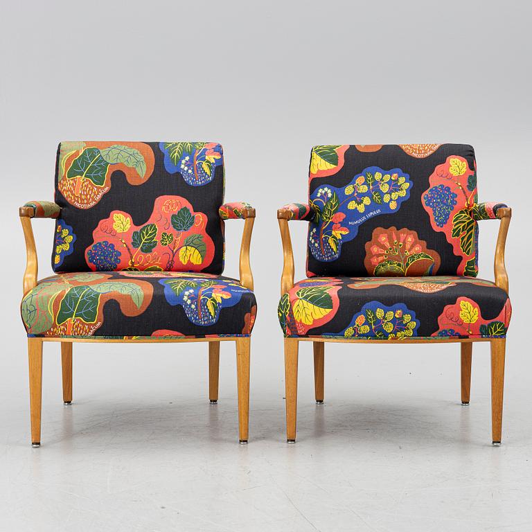 Josef Frank, fåtöljer, ett par, modell 969, Firma Svenskt Tenn, efter 1985.