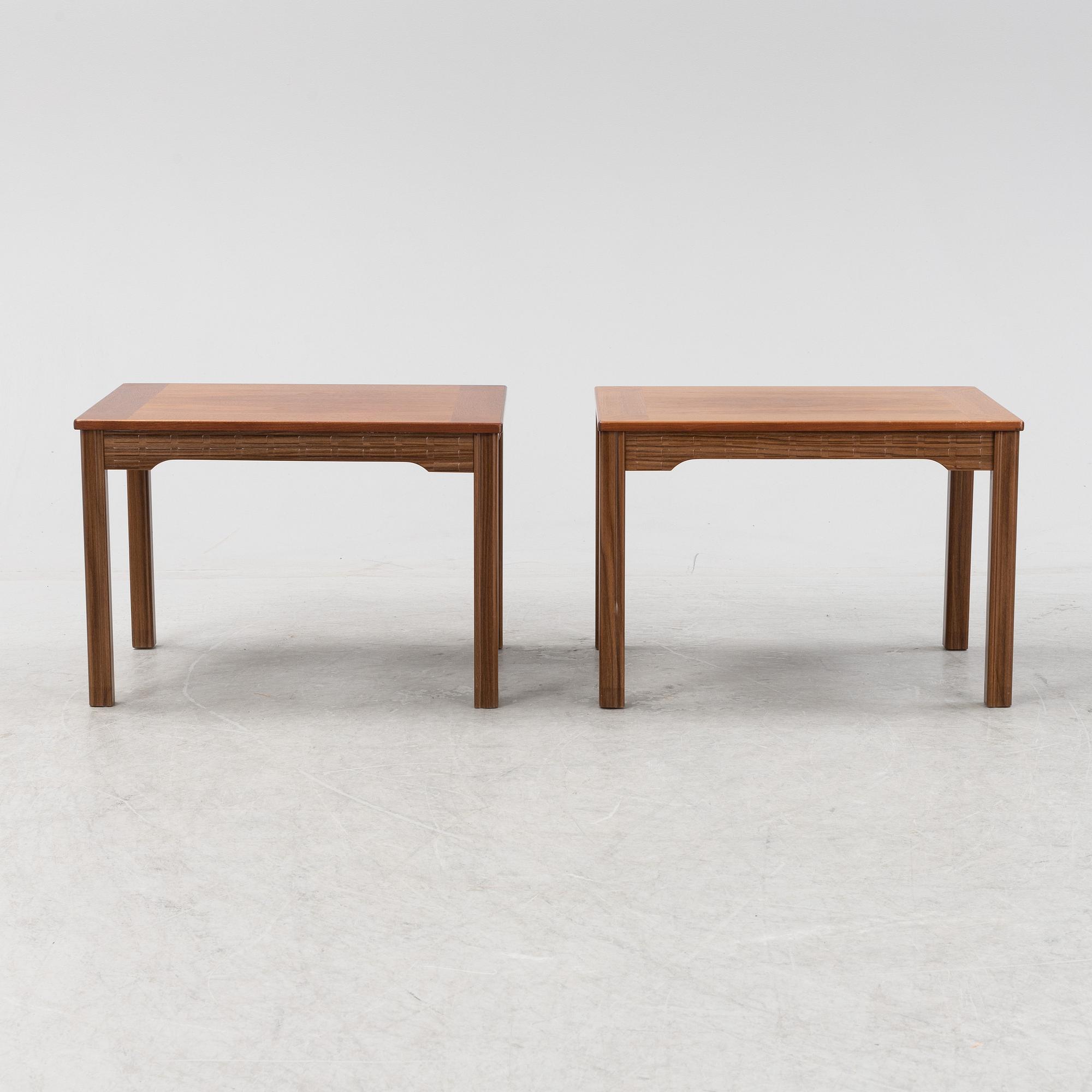 Sidobord, ett par, Alberts, Tibro, 1970-tal.