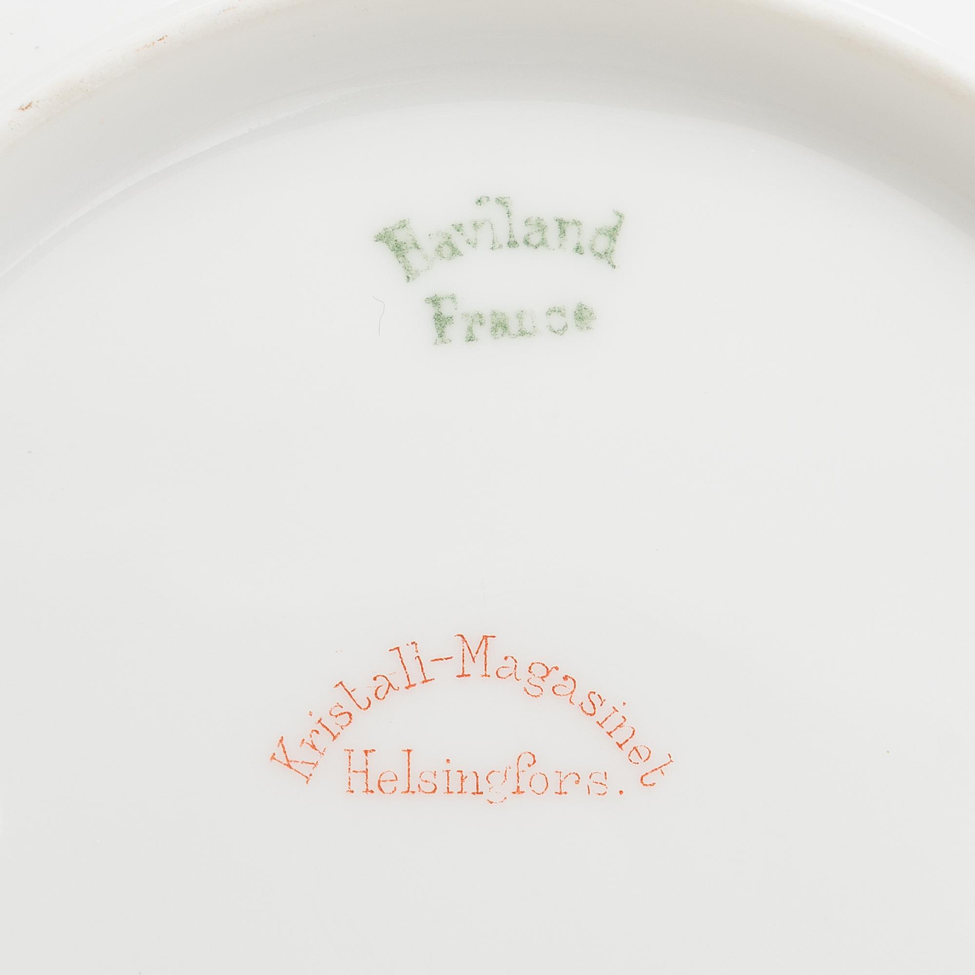 KAHVIKUPPEJA, 11 paria, posliinia, Haviland & Co, Limoges, Frankrike.