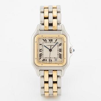 Cartier, Panthère, armbandsur, 26,5 x 26,5 (36) mm.