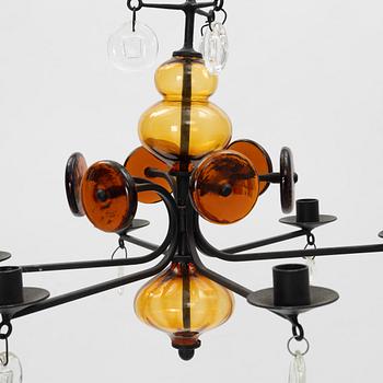 Erik Höglund, a chandelier, Boda Smide, second half of the 20th Century.