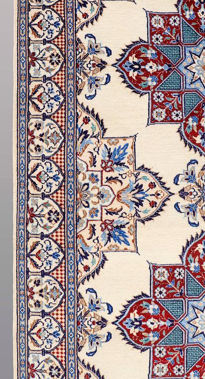 A RUNNER, Nain part silk , so called 9LAA, 300 x 99 cm.