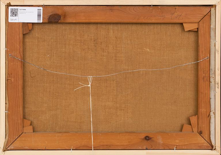 Brita af Klercker, olja på duk signerad.