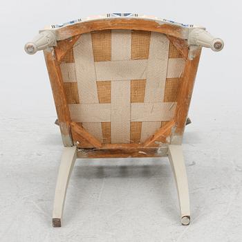Chairs 5 pcs by Johan Hammarstöm, (master in Stockholm 1794-1812), late Gustavian.