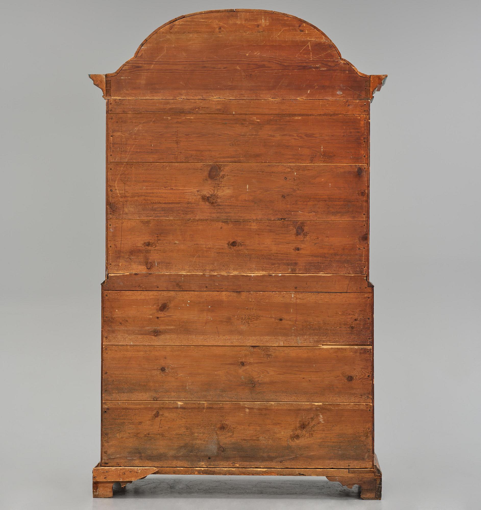Skrivskåp, allmoge, Fryksdalen, Värmland, daterat 1841.