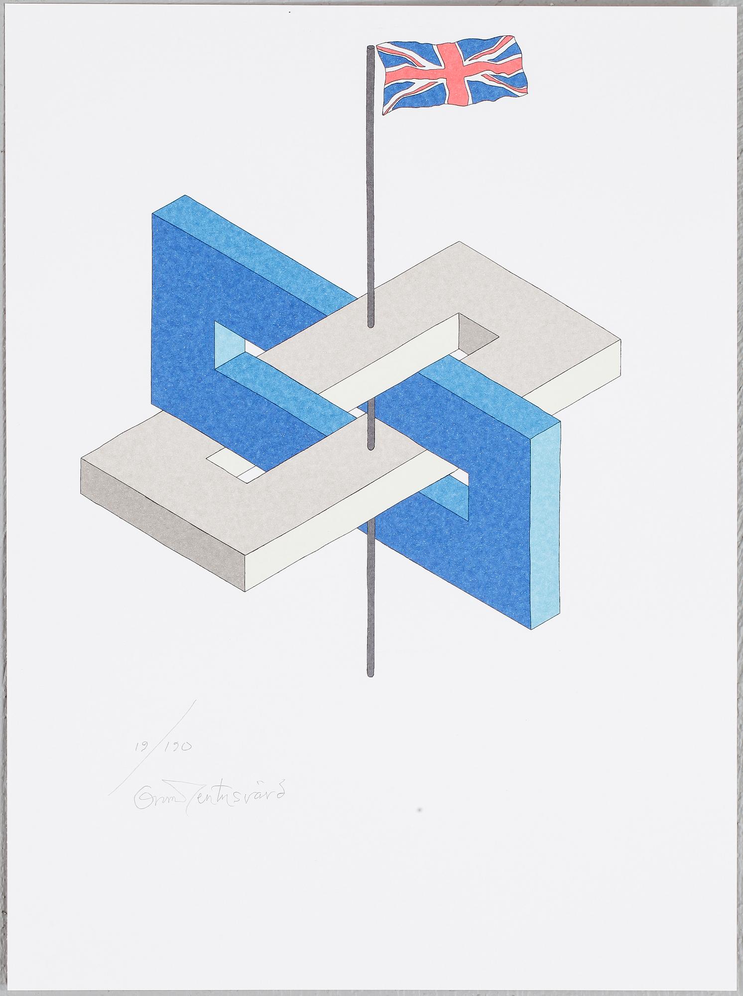 OSCAR REUTERSVÄRD. 15 st i mapp " European Impossible Figures " signerade och numrerade 19/90.