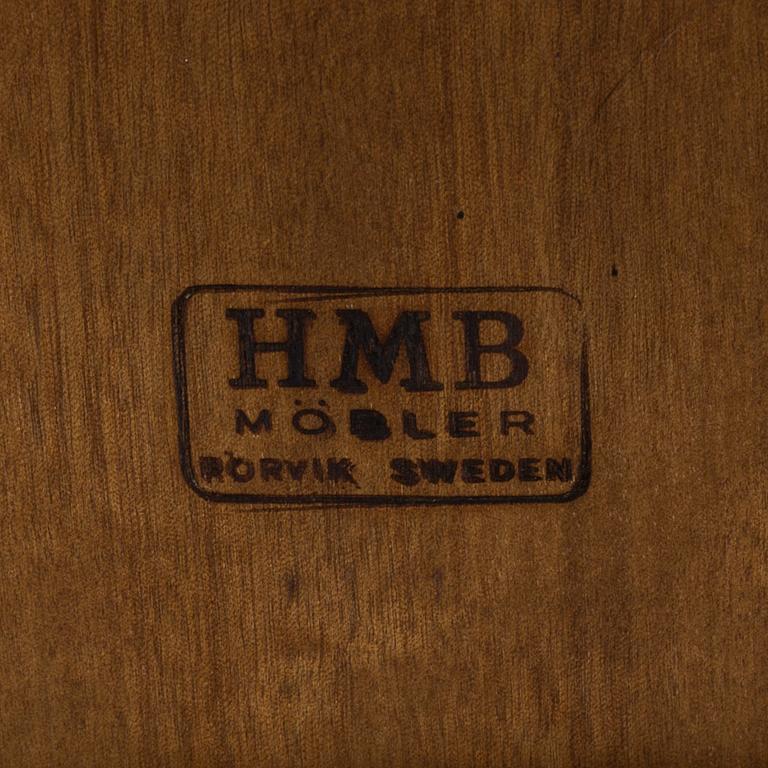 SOFFBORD/BÄNK, teak. Rörvik HMB, 1900-talets mitt.