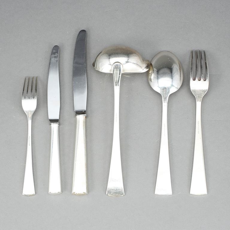 MATSILVERUPPSÄTTNING, 31 delar, nysilver, modell "Diplomat", ca 1960-tal.