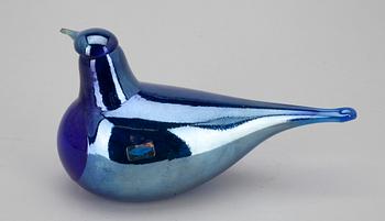 GLASFÅGEL, "Nattärna"  signeerattu O. Toikka, Nuutajärvi, numrerad 225/500.