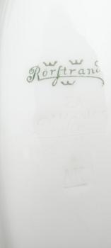 FISKFAT, porslin, "Liljor", Alf Wallander samt FISKFAT, 1 par, Rörstrand, sekelskiftet 1900.
