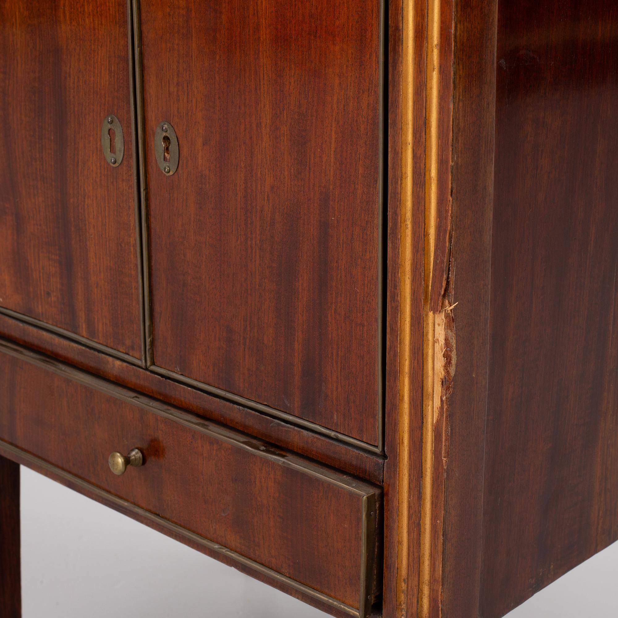 A late Gustavian style pot cupboard, 19th century.