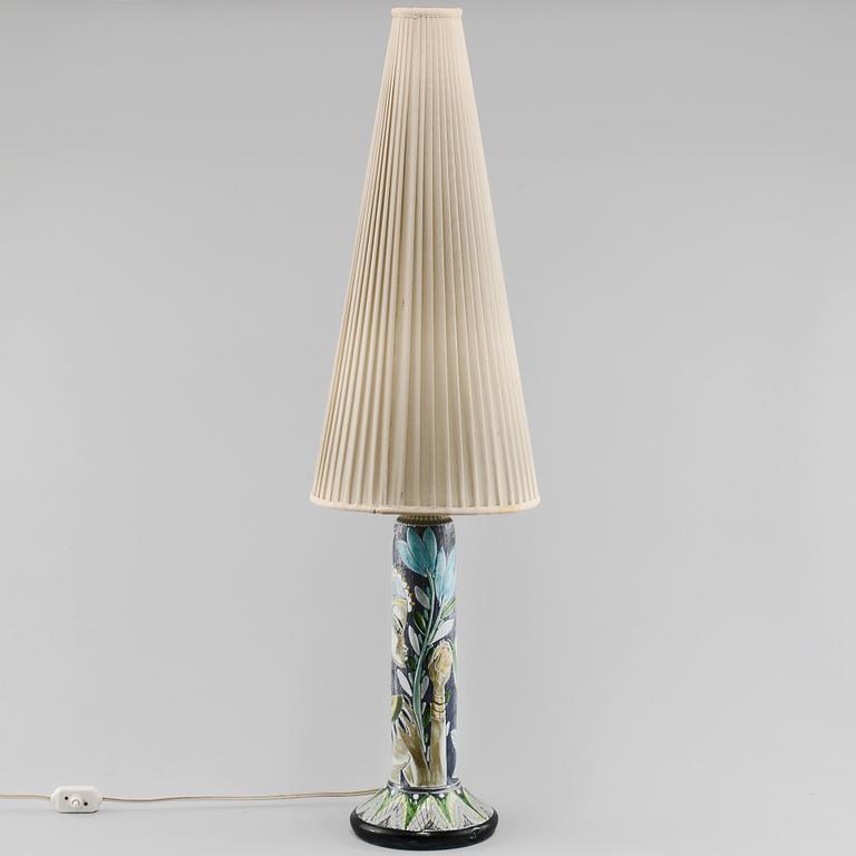 BORDSLAMPA, keramik, Tilgmans, daterad -57.