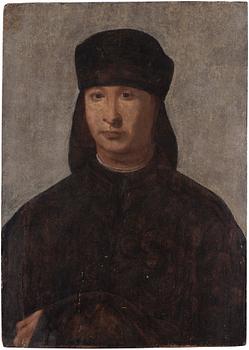 778. Giovanni Antonio Boltraffio Hans efterföljd, Porträtt av en kondottiär.