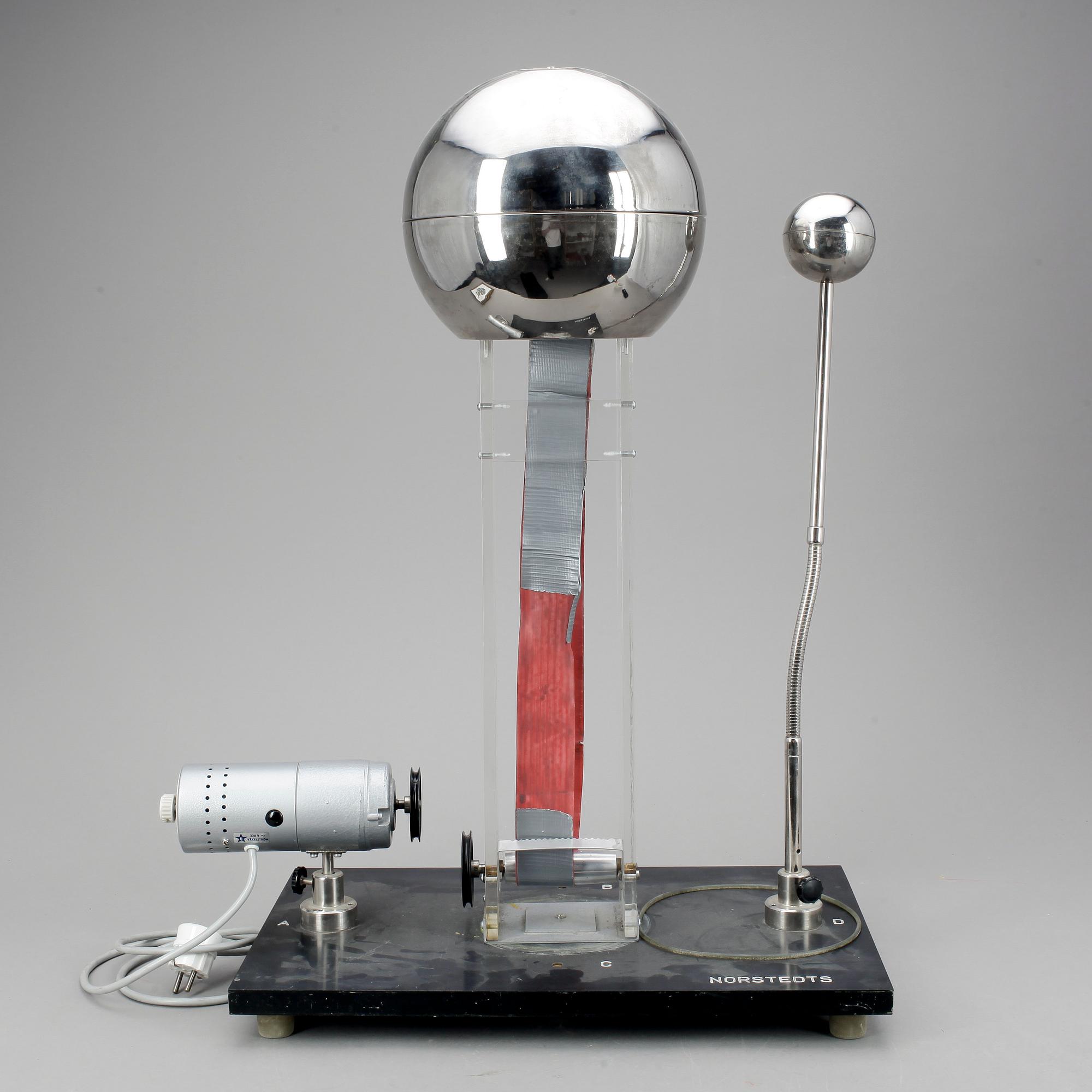 VAN DE GRAAFF-GENERATOR, Norstedts, Sverige, 1900-talets mitt.